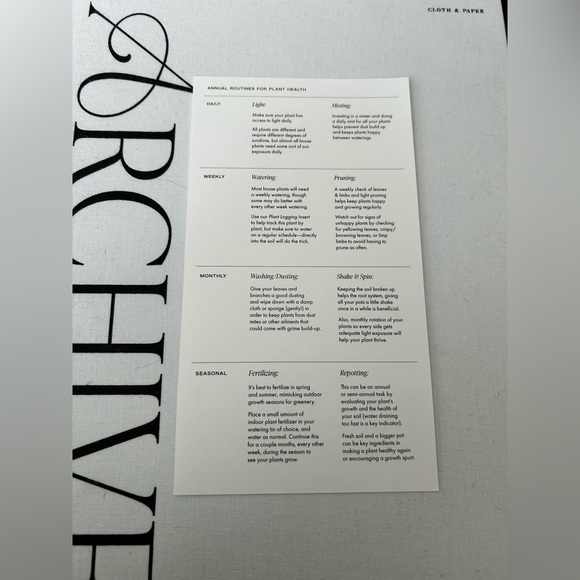 CLOTH & PAPER A5 Plant 🪴 Logging Bundle - Picture 5 of 5